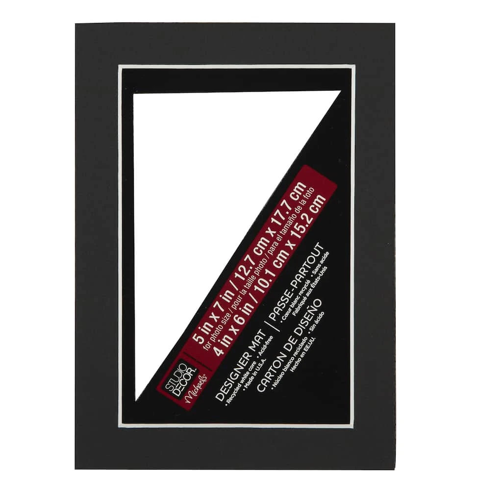 Cheapest 𧨠5" x 7" Mat By Studio Décor®, 4" x 6" Opening by Studio Decor β 1 Cheapest 𧨠5" x 7" Mat By Studio Décor®, 4" x 6" Opening by Studio Decor β
