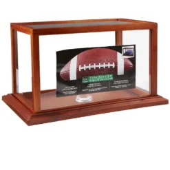 Flash Sale 🤩 Brown Football Display Case With Mirrored Back by Studio Décor® by Studio Decor ❤️