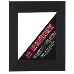 Best deal ❤️ 11" x 14" Black Core Mat By Studio Décor®, 8" x 10" Opening by Studio Decor ❤️