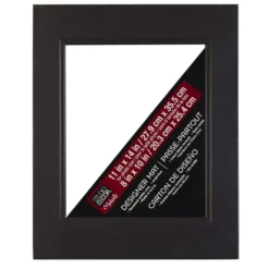 Best Pirce 🤩 11" x 14" Black Core Double Mat By Studio Décor®, 8" x 10" Opening by Studio Decor ⭐