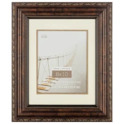 Wholesale 🛒 Bronze Ornate 8" x 10" Frame with Mat, Home Collection by Studio Décor® by Studio Decor ✨