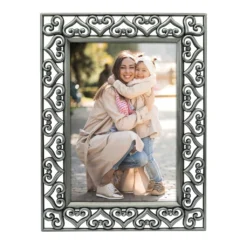 Brand new 🔔 12 Pack: Pewter Hearts 4" x 6" Jeweled Frame, Expressions™ by Studio Décor® by Studio Decor 🔥 -The Decor Frame Sales Store 10114019 4