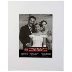 Budget 😍 16" x 20" Mat by Studio Décor®, 10" x 13" Opening, White by Studio Decor ✔️