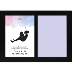 Buy 😉 2 Opening Black 5" x 7" Frame, Simply Essentials™ by Studio Décor® by Studio Decor 🛒