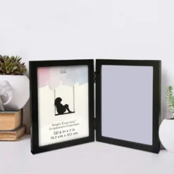 Coupon 😀 12 Pack: 2 Opening Black 5" x 7" Hinged Frame, Simply Essentials™ by Studio Décor® by Studio Decor ✨ -The Decor Frame Sales Store 10138366 5