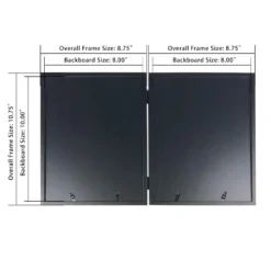 Cheap 🛒 Black Hinged Frame, 8" x 10" With 5" x 7" Mat, Simply Essentials™ By Studio Décor® by Studio Decor ⭐ -The Decor Frame Sales Store 10138370 3