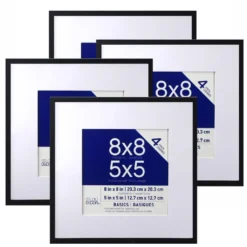 New 😍 Basics Multipurpose Wall Frames By Studio Décor® 4-Pack, 5" x 5" by Studio Decor ⌛