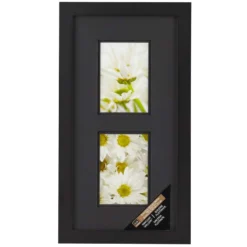 Wholesale 👍 Black 2-Opening Gallery Frame with Black Double Mat by Studio Décor® by Studio Decor ⭐