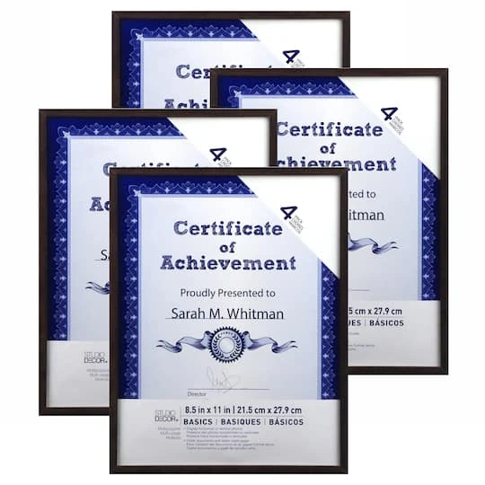 Cheapest βοΈ 4 Pack Multipurpose 8.5" x 11" Wall Frames, Basics by Studio Décor® by Studio Decor π 6 Cheapest βοΈ 4 Pack Multipurpose 8.5" x 11" Wall Frames, Basics by Studio Décor® by Studio Decor π - Image 6