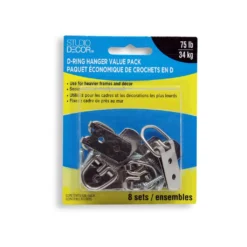 New 😀 12 Packs: 8 ct. (96 total) D-Ring Hangers by Studio Décor™ by Studio Decor ⌛