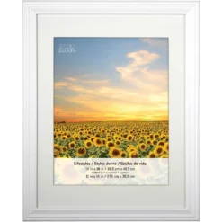 Brand new β€οΈ 2 White Frames With Mat, 11" x 14", Lifestyles By Studio Décor® by Studio Decor β