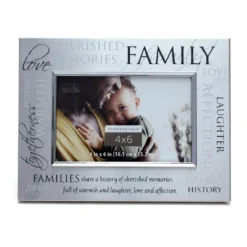 New 😉 12 Pack: Silver Family Sentiment 4" x 6" Frame, Expressions™ by Studio Décor® by Studio Decor 🥰