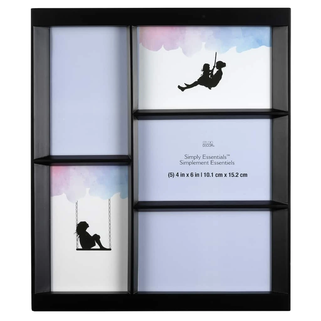 Best Sale βοΈ 5 Opening Black 4" x 6" Collage Frame, Simply Essentials™ by Studio Décor® by Studio Decor π 1 Best Sale βοΈ 5 Opening Black 4" x 6" Collage Frame, Simply Essentials™ by Studio Décor® by Studio Decor π