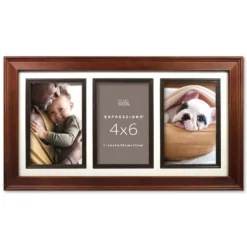 Hot Sale ✨ 12 Pack: 3 Opening Espresso 4" x 6" Collage Frame with Fillet Mat, Expressions™ by Studio Décor® by Studio Decor ⌛