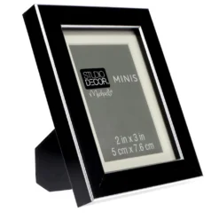 Discount ✨ Black Ridged Mini Frame With Mat By Studio Décor® by Studio Decor 😀