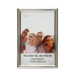 Outlet π€© 12 Pack: Silver Curved Profile 4" x 6" Frame, Simply Essentials™ by Studio Décor® by Studio Decor π€©
