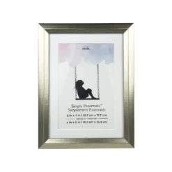 Flash Sale ✔️ Silver Foil Frame With Mat, Simply Essentials™ By Studio Décor® by Studio Decor 👍