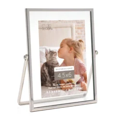 Discount 🎉 Silver 4.5" x 6" Float Frame, Expressions™ by Studio Décor® by Studio Decor 🌟 -The Decor Frame Sales Store 10274603 2 1