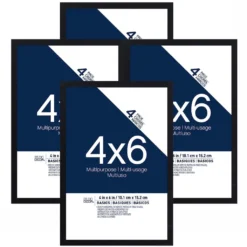 Buy ⭐ 4-Pack Black Multipurpose Frames, 4" x 6", Basics By Studio Décor® by Studio Decor ✨