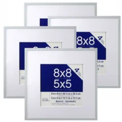 New 😍 Basics Multipurpose Wall Frames By Studio Décor® 4-Pack, 5" x 5" by Studio Decor ⌛ -The Decor Frame Sales Store 10274965 1