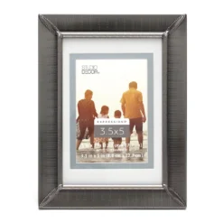 Budget 🌟 12 Pack: Etched Pewter 3.5" x 5" Frame with Double Mat, Expressions™ by Studio Décor® by Studio Decor ❤️