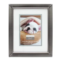 Coupon 👏 12 Pack: Etched Pewter 8" x 10" Frame with Double Mat, Expressions™ by Studio Décor® by Studio Decor 😉