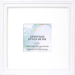 Hot Sale 💯 White Square Frame With Mat, Lifestyles™ by Studio Décor® by Studio Decor 🥰 -The Decor Frame Sales Store 10315702 1 1