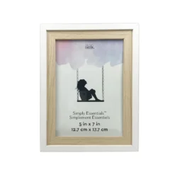 Buy β¨ 12 Pack: White & Natural Two-Tone 5" x 7" Frame, Simply Essentials™ by Studio Décor® by Studio Decor β