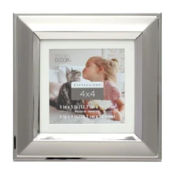 Best Pirce β Silver Two-Tone 4" x 4" Frame with Mat, Expressions™ by Studio Décor® by Studio Decor π