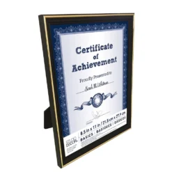 Promo 💯 Black & Gold Multipurpose Document Frame, 8.5" x 11", Basics By Studio Décor® by Studio Decor 🎉 -The Decor Frame Sales Store 10332318 2