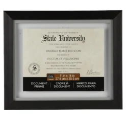 Wholesale 🧨 6 Pack: Black 11" x 14" Document Float Frame by Studio Décor® by Studio Decor 🎉