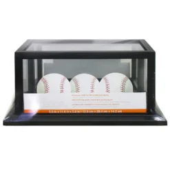 Discount 💯 12 Pack: Black ⚾ Baseball Mirrored Display Case by Studio Décor® by Studio Decor ⭐