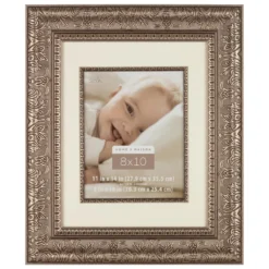 Best reviews of 🛒 8 Pack: Silver 8" x 10" Floral Frame with Mat, Home Collection by Studio Décor® by Studio Decor ✔️