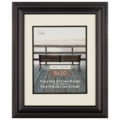 Coupon 😀 8 Pack: Black Rope 8" x 10" Frame with Mat, Home Collection by Studio Décor® by Studio Decor 💯