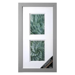 Promo 🔔 8 Pack: 2 Opening Gray 5" x 7" Collage Frame with Double Mat, Gallery by Studio Décor® by Studio Decor ⌛
