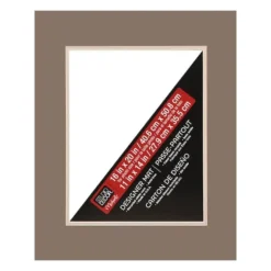 Outlet 🔔 16" x 20" Double Mat By Studio Décor®, 11" x 14" Opening by Studio Decor ⌛ -The Decor Frame Sales Store 10349522