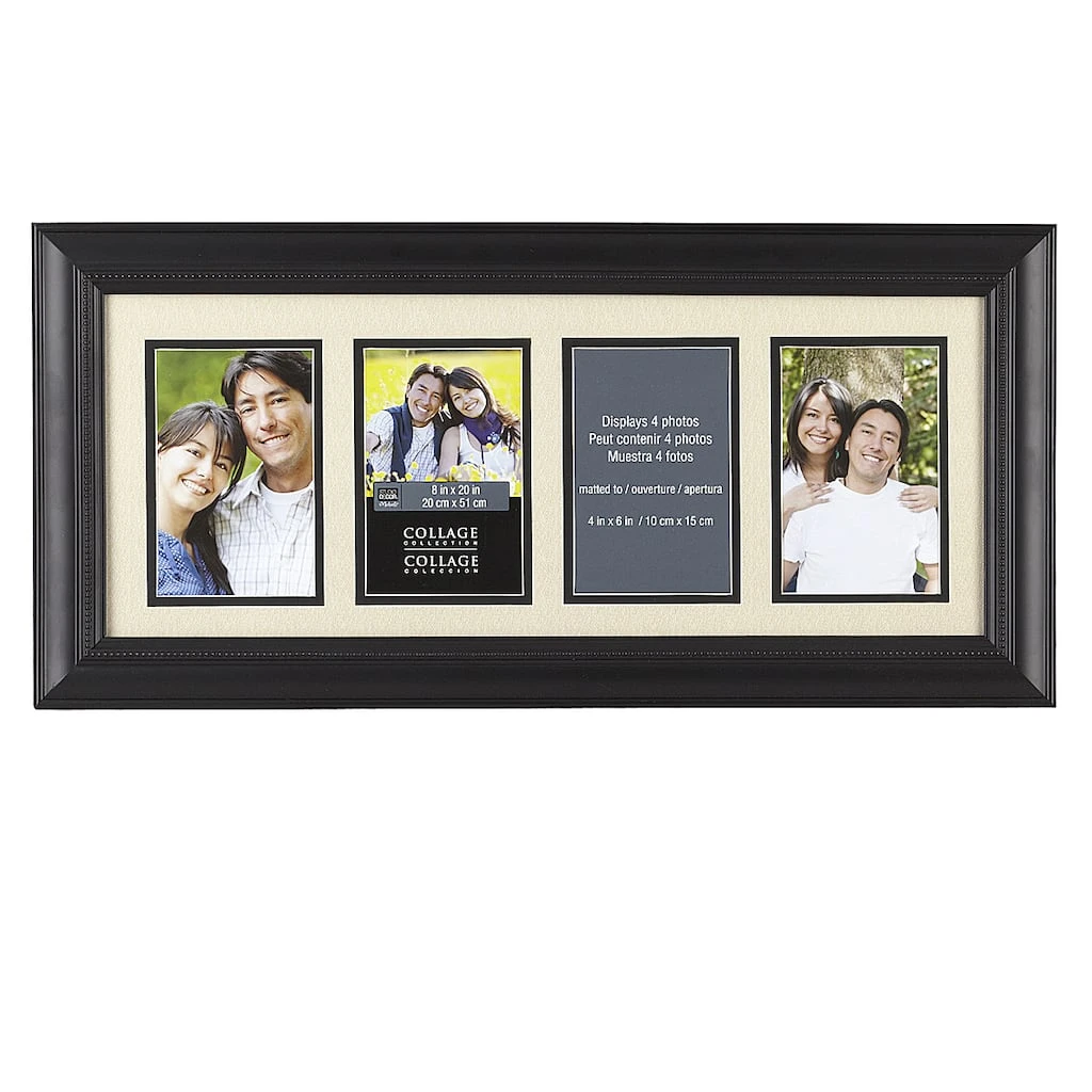 Flash Sale π 6 Pack: 4 Opening Black Laroche 4" x 6" Collage Frame with Mat by Studio Décor® by Studio Decor β 1 Flash Sale π 6 Pack: 4 Opening Black Laroche 4" x 6" Collage Frame with Mat by Studio Décor® by Studio Decor β