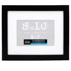 Buy ⌛ Black Belmont Frame With Mat by Studio Décor® by Studio Decor ✔️ -The Decor Frame Sales Store 10392855 1