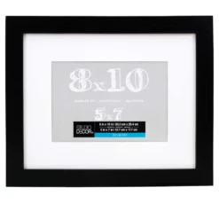 Buy ⌛ Black Belmont Frame With Mat by Studio Décor® by Studio Decor ✔️