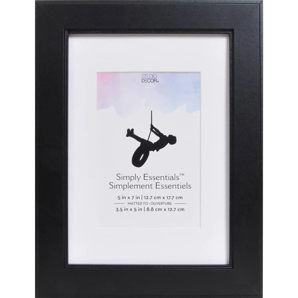 Brand new ✨ 12 Pack: Black Flat 5" x 7" Frame with Mat, Simply Essentials™ by Studio Décor® by Studio Decor ❤️ 1 Brand new ✨ 12 Pack: Black Flat 5" x 7" Frame with Mat, Simply Essentials™ by Studio Décor® by Studio Decor ❤️