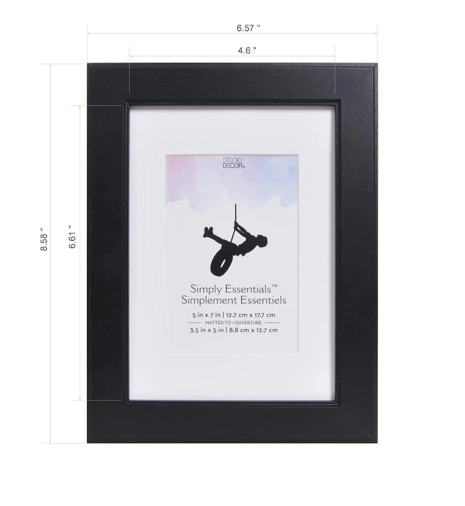 Brand new ✨ 12 Pack: Black Flat 5" x 7" Frame with Mat, Simply Essentials™ by Studio Décor® by Studio Decor ❤️ 3 Brand new ✨ 12 Pack: Black Flat 5" x 7" Frame with Mat, Simply Essentials™ by Studio Décor® by Studio Decor ❤️ - Image 3