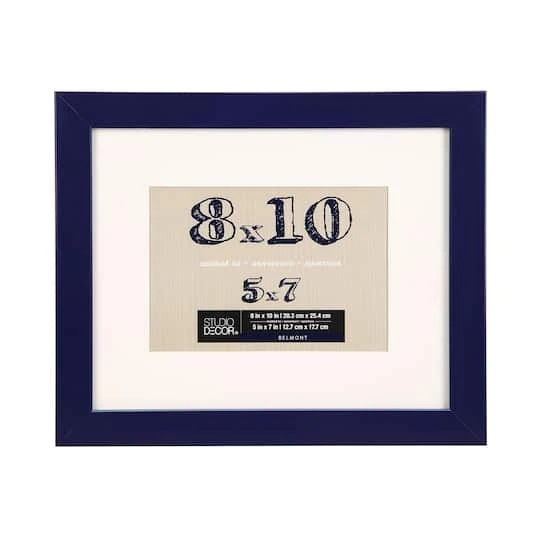 Budget ⌛ Navy Belmont Frame With Mat By Studio Décor® by Studio Decor ✨ 2 Budget ⌛ Navy Belmont Frame With Mat By Studio Décor® by Studio Decor ✨ - Image 2