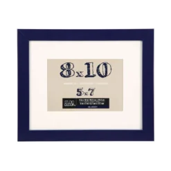 Budget ⌛ Navy Belmont Frame With Mat By Studio Décor® by Studio Decor ✨
