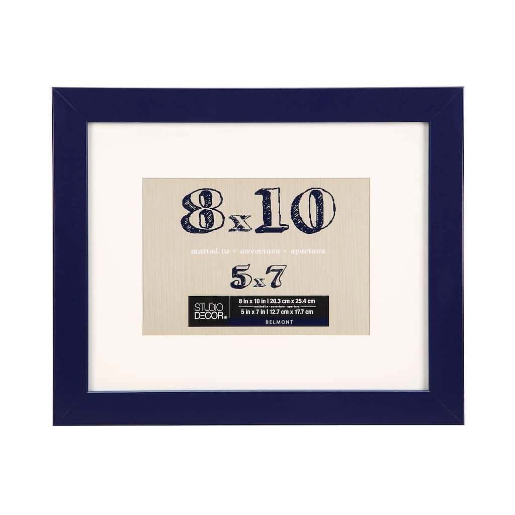 Budget ⌛ Navy Belmont Frame With Mat By Studio Décor® by Studio Decor ✨ 1 Budget ⌛ Navy Belmont Frame With Mat By Studio Décor® by Studio Decor ✨