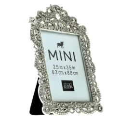 Deals 🔔 24 Pack: Antique Silver with Jewels 2.5" x 3.5" Mini Frame by Studio Décor® by Studio Decor 🔥