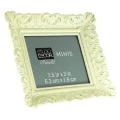 New 🤩 24 Pack: White Ornate 2.5" x 3" Mini Frame by Studio Décor® by Studio Decor 👏