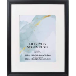 Deals ✔️ Black Large Frame With Mat, Lifestyles™ by Studio Décor® by Studio Decor ✨