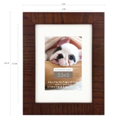 Deals ✔️ 12 Pack: Espresso Rustic 3.5" x 5" Frame with Mat, Expressions™ by Studio Décor® by Studio Decor 🔔 -The Decor Frame Sales Store 10477369 3 1