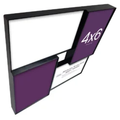 Brand new 👍 4 Opening Black 4" x 6" Collage Frame, Basics by Studio Décor® by Studio Decor ✨ -The Decor Frame Sales Store 10477972 2