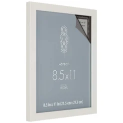 Promo 👍 White Narrow 8.5" x 11" Frame, Aspect by Studio Décor® by Studio Decor 💯 -The Decor Frame Sales Store 10504969 3